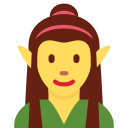 Twitter (Twemoji 14.0)  🧝‍♀️  Woman Elf Emoji