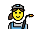OpenMoji 13.1  👩‍🏭  Woman Factory Worker Emoji