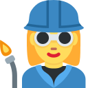 Twitter (Twemoji 14.0)  👩‍🏭  Woman Factory Worker Emoji