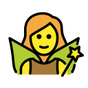 OpenMoji 13.1  🧚‍♀️  Woman Fairy Emoji