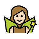 OpenMoji 13.1  🧚🏻‍♀️  Woman Fairy: Light Skin Tone Emoji