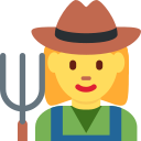 Twitter (Twemoji 14.0)  👩‍🌾  Woman Farmer Emoji