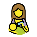 OpenMoji 13.1  👩‍🍼  Woman Feeding Baby Emoji