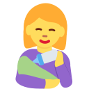 Twitter (Twemoji 14.0)  👩‍🍼  Woman Feeding Baby Emoji