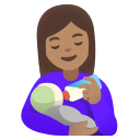 Google (Android 12L)  👩🏽‍🍼  Woman Feeding Baby: Medium Skin Tone Emoji