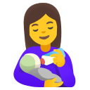 Google (Android 12L)  👩‍🍼  Woman Feeding Baby Emoji