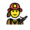 OpenMoji 13.1  👩‍🚒  Woman Firefighter Emoji