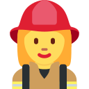 Twitter (Twemoji 14.0)  👩‍🚒  Woman Firefighter Emoji