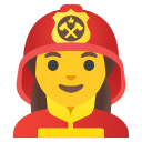 Google (Android 12L)  👩‍🚒  Woman Firefighter Emoji