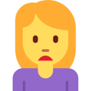 Twitter (Twemoji 14.0)  🙍‍♀️  Woman Frowning Emoji