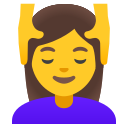 Google (Android 12L)  💆‍♀️  Woman Getting Massage Emoji