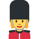 Twitter (Twemoji 14.0)  💂‍♀️  Woman Guard Emoji