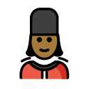 OpenMoji 13.1  💂🏾‍♀️  Woman Guard: Medium-dark Skin Tone Emoji