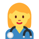 Twitter (Twemoji 14.0)  👩‍⚕️  Woman Health Worker Emoji