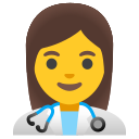 Google (Android 12L)  👩‍⚕️  Woman Health Worker Emoji