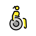 OpenMoji 13.1  👩‍🦽  Woman In Manual Wheelchair Emoji
