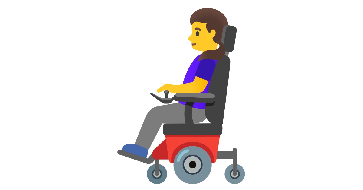 👩‍🦼  Woman In Motorized Wheelchair