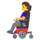 Google (Android 12L)  👩‍🦼  Woman In Motorized Wheelchair Emoji