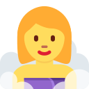 Twitter (Twemoji 14.0)  🧖‍♀️  Woman In Steamy Room Emoji