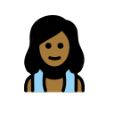 OpenMoji 13.1  🧖🏾‍♀️  Woman In Steamy Room: Medium-dark Skin Tone Emoji