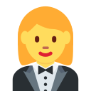 Twitter (Twemoji 14.0)  🤵‍♀️  Woman In Tuxedo Emoji