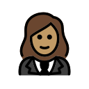 OpenMoji 13.1  🤵🏽‍♀️  Woman In Tuxedo: Medium Skin Tone Emoji