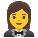 Google (Android 12L)  🤵‍♀️  Woman In Tuxedo Emoji
