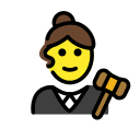 OpenMoji 13.1  👩‍⚖️  Woman Judge Emoji
