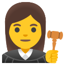 Google (Android 12L)  👩‍⚖️  Woman Judge Emoji