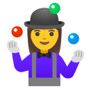 Google (Android 12L)  🤹‍♀️  Woman Juggling Emoji