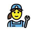 OpenMoji 13.1  👩‍🔧  Woman Mechanic Emoji