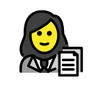 OpenMoji 13.1  👩‍💼  Woman Office Worker Emoji