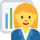 Twitter (Twemoji 14.0)  👩‍💼  Woman Office Worker Emoji
