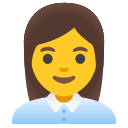 Google (Android 12L)  👩‍💼  Woman Office Worker Emoji