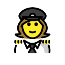 OpenMoji 13.1  👩‍✈️  Woman Pilot Emoji