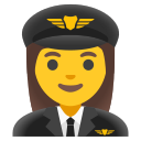 Google (Android 12L)  👩‍✈️  Woman Pilot Emoji