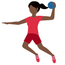 Twitter (Twemoji 14.0)  🤾🏿‍♀️  Woman Playing Handball: Dark Skin Tone Emoji