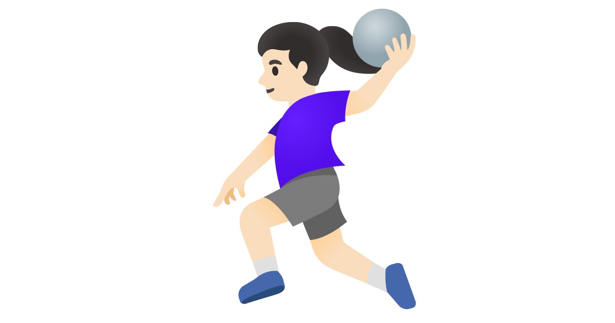 🤾🏻‍♀️  Woman Playing Handball: Light Skin Tone