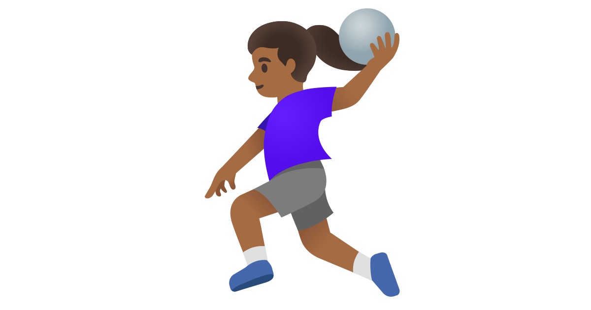 🤾🏾‍♀️  Woman Playing Handball: Medium-dark Skin Tone