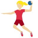 Twitter (Twemoji 14.0)  🤾🏼‍♀️  Woman Playing Handball: Medium-light Skin Tone Emoji