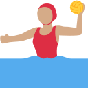 Twitter (Twemoji 14.0)  🤽🏽‍♀️  Woman Playing Water Polo: Medium Skin Tone Emoji