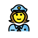 OpenMoji 13.1  👮‍♀️  Woman Police Officer Emoji