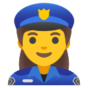 Google (Android 12L)  👮‍♀️  Woman Police Officer Emoji