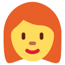 Twitter (Twemoji 14.0)  👩‍🦰  Woman: Red Hair Emoji