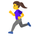 Google (Android 12L)  🏃‍♀️  Woman Running Emoji