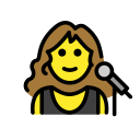 OpenMoji 13.1  👩‍🎤  Woman Singer Emoji
