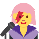 Twitter (Twemoji 14.0)  👩‍🎤  Woman Singer Emoji