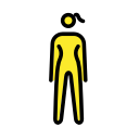 OpenMoji 13.1  🧍‍♀️  Woman Standing Emoji