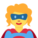 Twitter (Twemoji 14.0)  🦸‍♀️  Woman Superhero Emoji