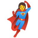 Google (Android 12L)  🦸‍♀️  Woman Superhero Emoji